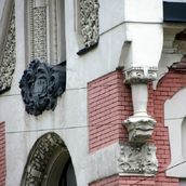 8. Дом Л.Н. Кекушева на Остоженке. Детали. Современная фотография.