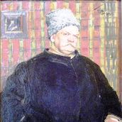 4. Малютин С.В.  Портрет журналиста В.А. Гиляровского. 1915 год.