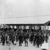 9. Навес на Хитровке. Фотография 1910-х годов.