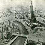 13. Проект планировки района Дворца Советов. 1930-е годы