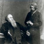 14. К.Н. Рыбаков (Большов) и М.П. Садовский (Подхалюзин) в постановке пьесы «Банкрот» Малого театра 1892 года