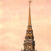 8. Церковь Архангела Гавриила. Первоначальный облик. Реконструкция К.К. Лопяло
