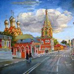Храм Григория Неокесарийского. Картина современного художника