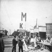 13. 13. Строительство Международного Красного стадиона. Фотография 1925 года