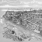 1. Реконструкция Китайгородской стены по состоянию на начало XVIII века, выполненная художником В.А. Рябовым