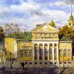 3. С. Андрияка. Особняк Хрущевых-Селезневых (акварель)