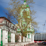 Колокольня церкви Усекновения главы Иоанна Предтечи что под Бором в Черниговском переулке (вторая половина XVIII века)